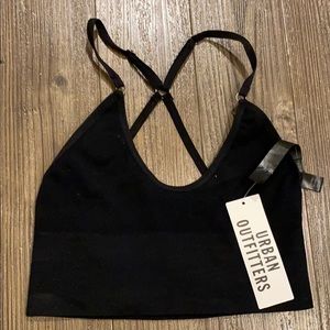 Urban OFU Without Me Seamless Cross-Back Bra Top